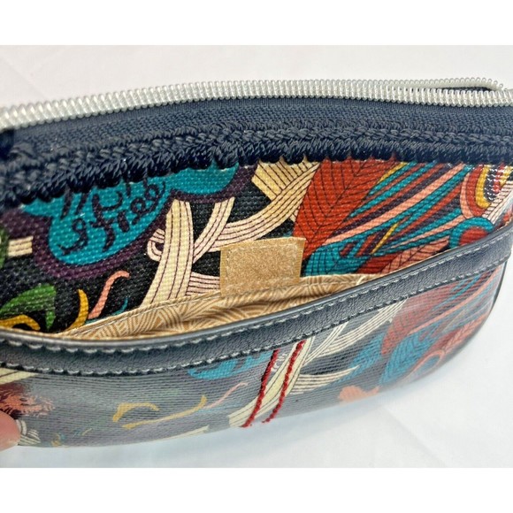 Sakroots Happy & Free Wristlet With Attached Key Ring Pockets - Picture 10 of 10
